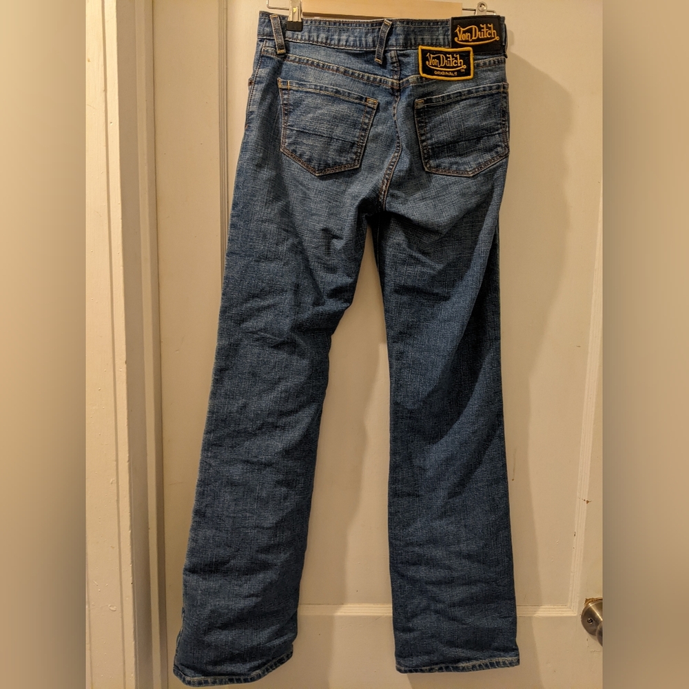 Vintage Von Dutch double patch jeans